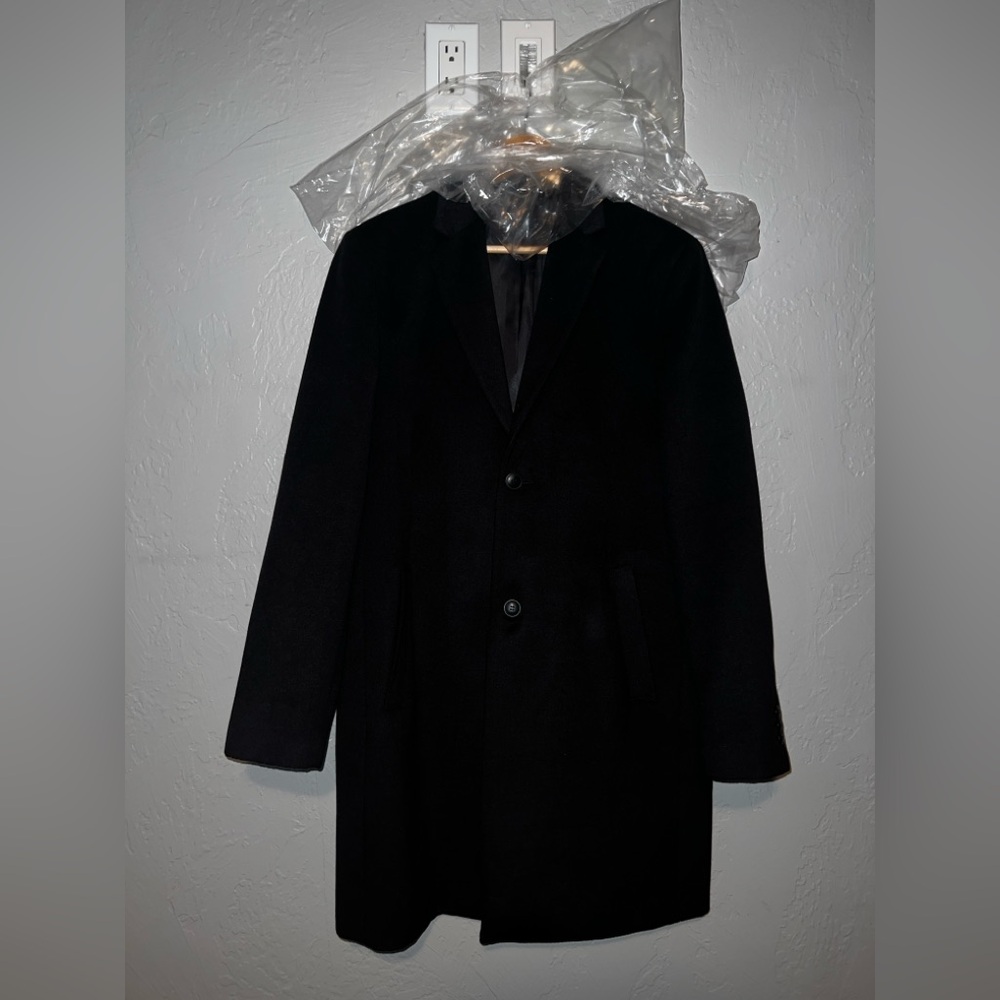 Topman Classic Black Trench Coat